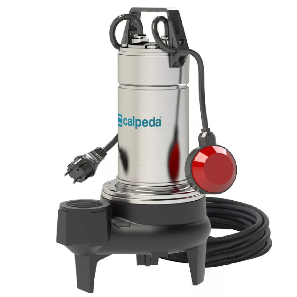 BOMBA SUMERGIBLE PARA A/N 2 HP 2" 220V 60HZ MONOF (SOLIDOS MAX 50 MM) REF. GQNM-50-17-6N CALPEDA