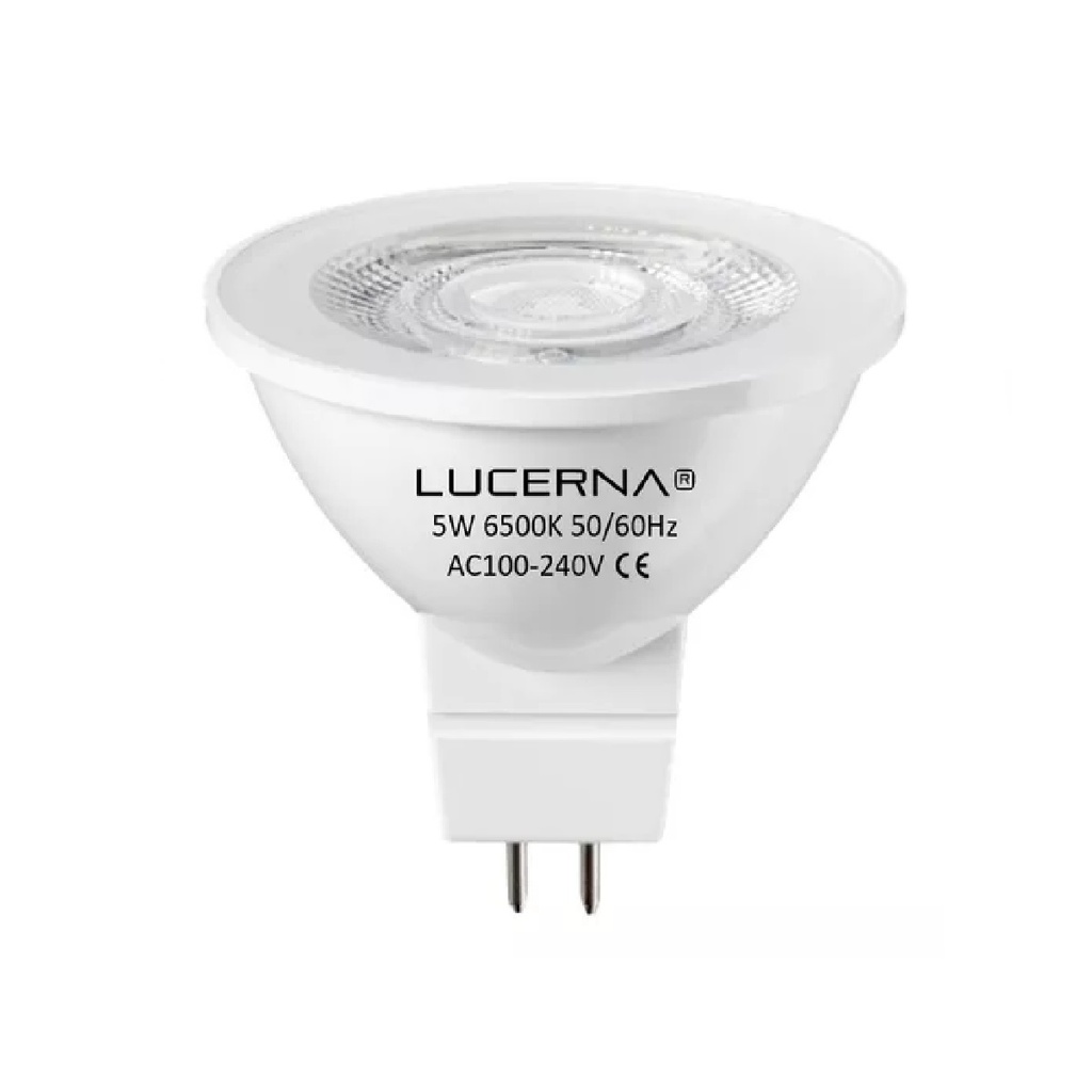 BOMBILLO DICROICO LED MR16 8 W 3000 K 640 LM 50 - 60 HZ AC 100 -240 V COD. 131365 MARCA LUCERNA
