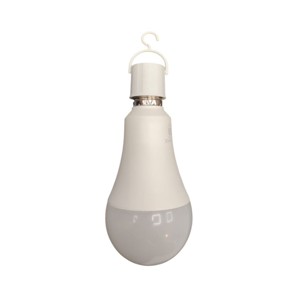 BOMBILLO LED RECARGABLE TIPO BULBO 11 W E27 6500 K 12 HORAS REF. 726001 / 240096 / EL0130 WELLMAX
