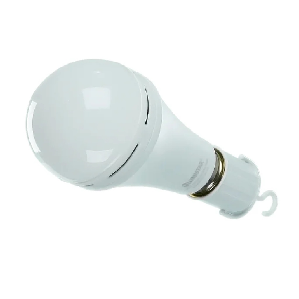 BOMBILLO LED RECARGABLE TIPO BULBO 12 W E27 6500 K 840 LM REF. LED19 / 037802 MARCA LUMISTAR