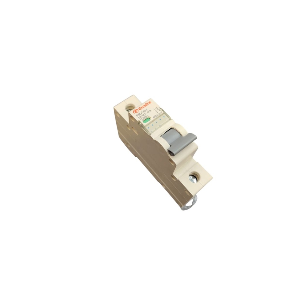 BREAKER TERMOMAGNETICO DE 1 X 25 AMP 230 / 400 V 60 HZ REF. GBC-C25-1 / 008077 MARCA EXCELINE