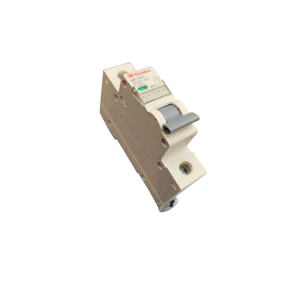 BREAKER TERMOMAGNETICO DE 1 X 32 AMP 230 / 400 V 60 HZ REF. GBC-C32-1 / 008084 MARCA EXCELINE