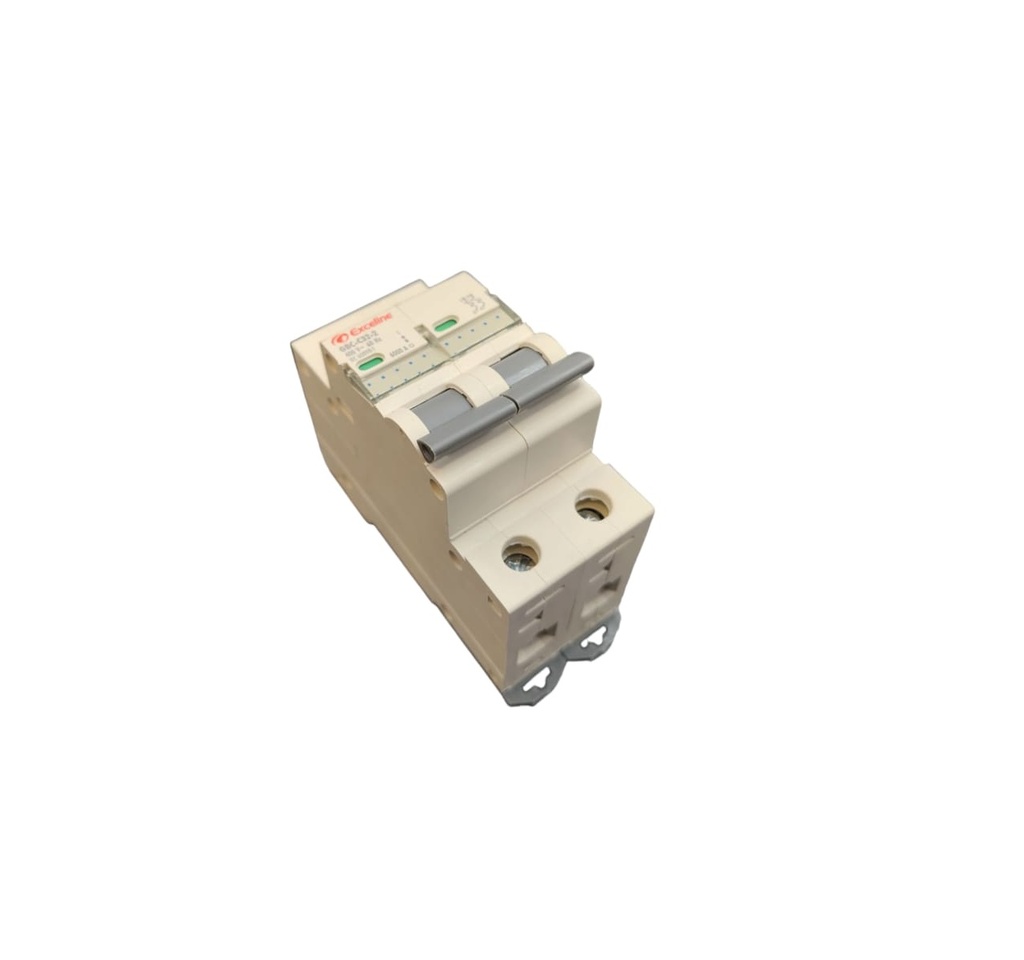 BREAKER TERMOMAGNETICO DE 2 X 32 AMP 400 V 60 HZ REF. GBC-C63-2 / 008190 MARCA EXCELINE