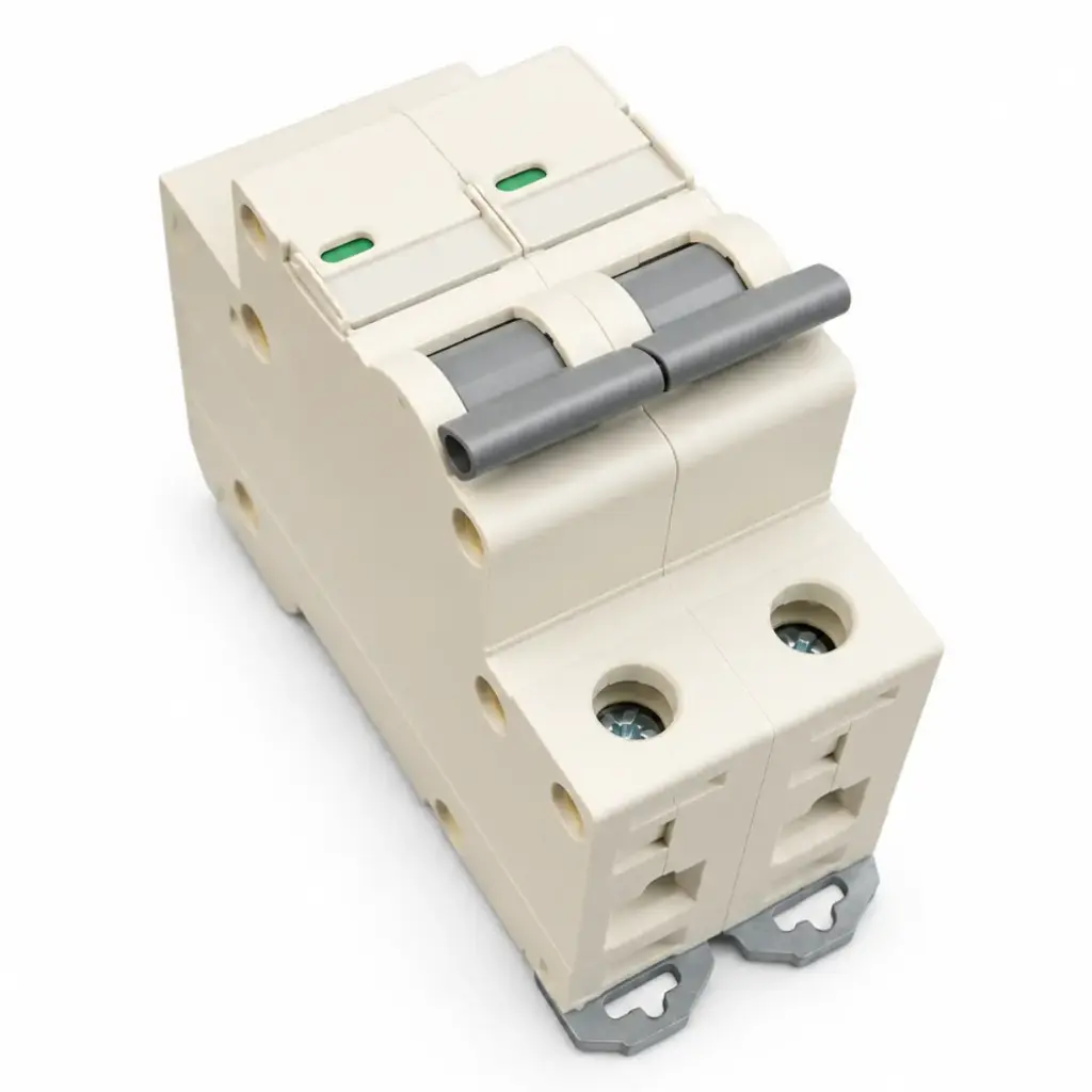 BREAKER TERMOMAGNETICO DE 2 X 50 AMP 400 V 60 HZ REF. GBC-C50-2 / 008213 MARCA EXCELINE