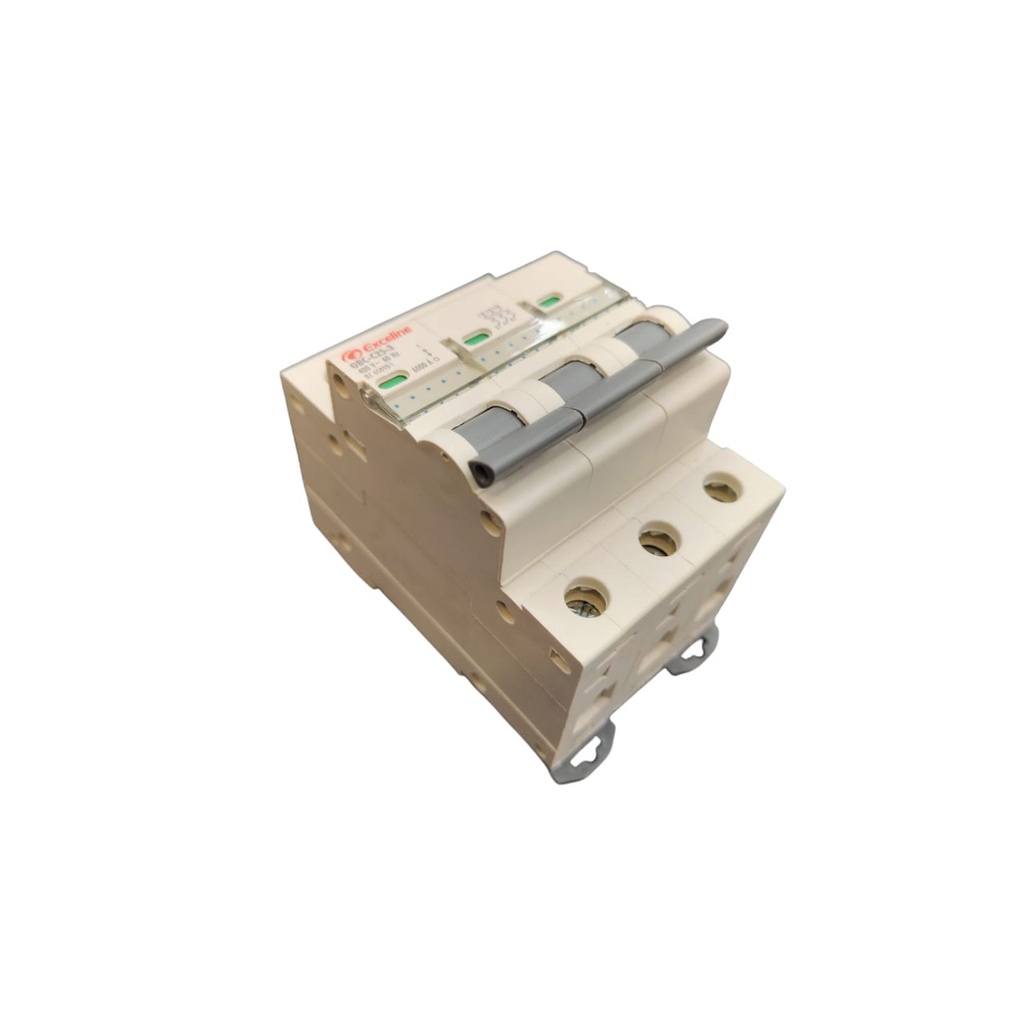 BREAKER TERMOMAGNETICO DE 3 X 25 AMP 400 V 60 HZ REF. GBC-C25-3 / 008305 MARCA EXCELINE