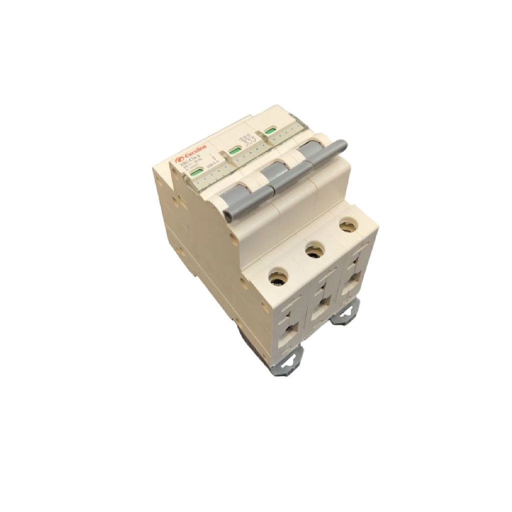 BREAKER TERMOMAGNETICO DE 3 X 63 AMP 400 V 60 HZ REF. GBC-C63-3 / 008343 MARCA EXCELINE