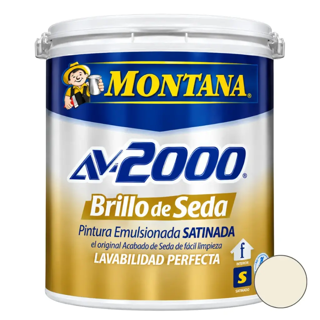 BRILLO DE SEDA AV-2000 COLOR BLANCO DURAZNO 1 GL REF. FA0-27114701 MARCA MONTANA