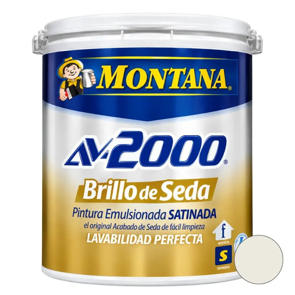 BRILLO DE SEDA AV-2000 COLOR BLANCO LUNA 1 GL REF. FA0-27110101 MARCA MONTANA