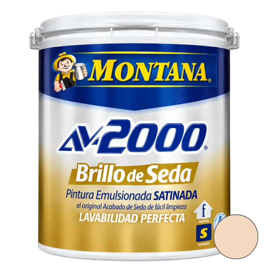 BRILLO DE SEDA AV-2000 COLOR MARFIL RAFIA 1 GL REF. FA0-27111101 MARCA MONTANA