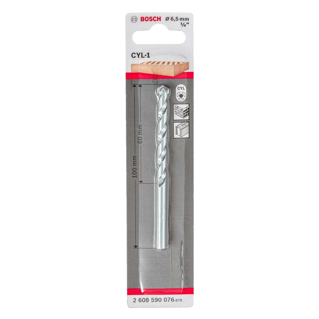 BROCA PARA CONCRETO 1/4" X 3 15/16" (6.5 MM X 100 MM) REF. 871859 MARCA BOSCH
