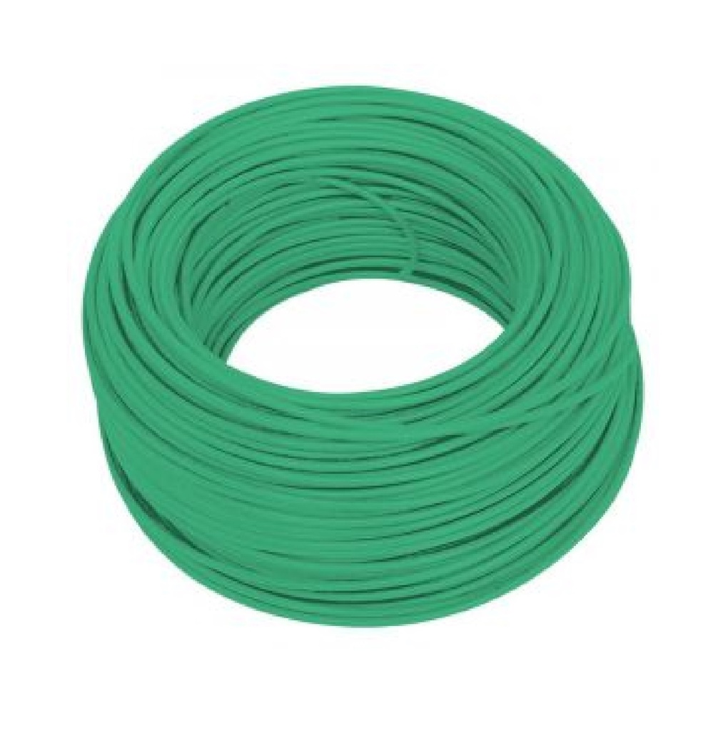 CABLE THHW NRO. 8 AWG 90°C 600V / COLOR VERDE ROLLO 50 MTS MARCA CABLESCA