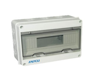 CAJA PARA BREAKER PLASTICA DE 12 POLOS IP65 / TABLERO PARA TERMOMAGNETICO REF. HT-12 WAY MARCA ANDELI
