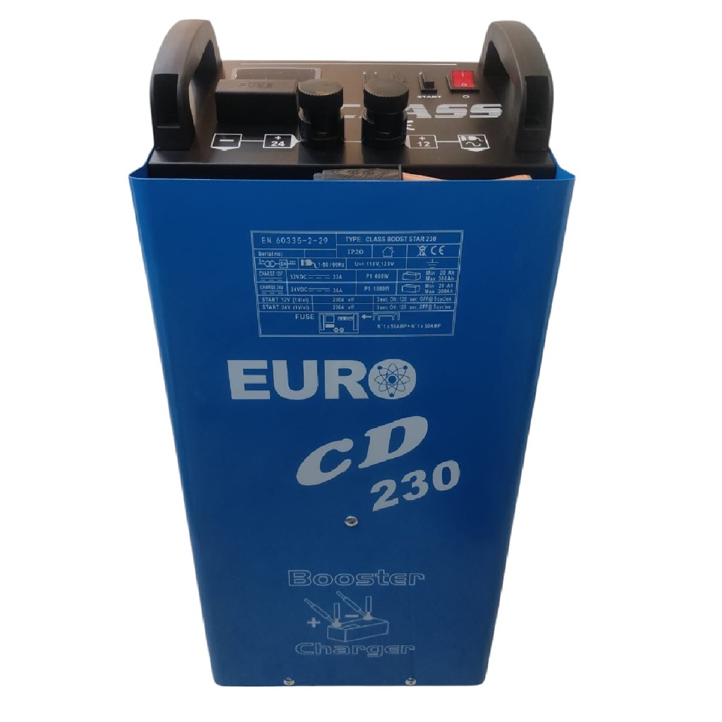 CARGADOR DE BATERIA 12 V / 24 V 200 AMP REF. CD230 / 00004522 MARCA EURO AIR