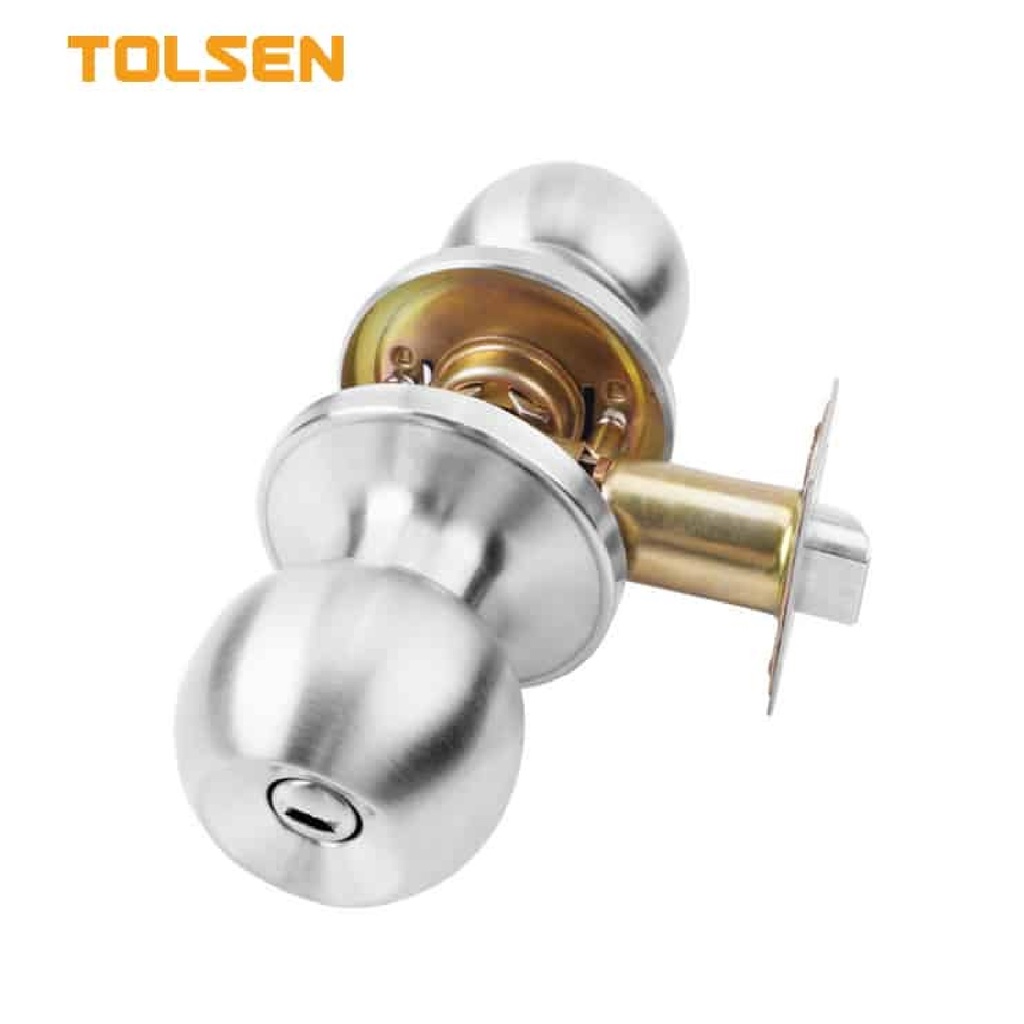 CERRADURA DE POMO / BOLA ACERO INOX. PARA BAÑO SATINADO REF. 55163 MARCA TOLSEN