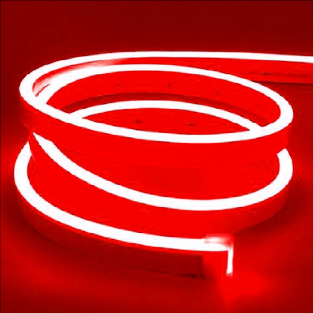 CINTA LED COB NEON S/ PUNTOS 110 V 750 LM IP65 12 X 7 MM (POR METRO) COLOR ROJO REF.LUM-1552 LUMIND