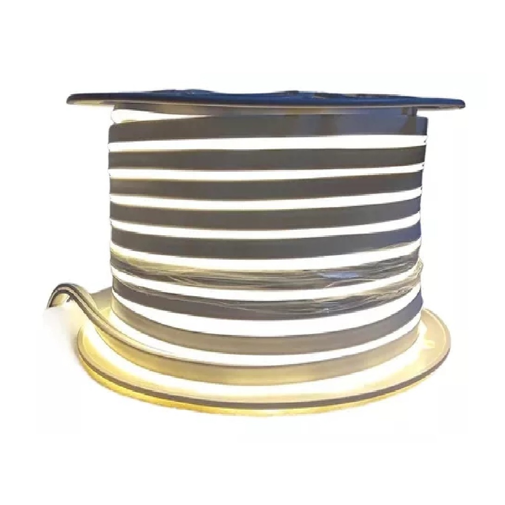 CINTA LED FLEXINEON ROLLO 20MT LUZ CALIDA 3000 K IP65 120V + 4 CONECTOR REF. 9307 9045 MARCA LUCERNA