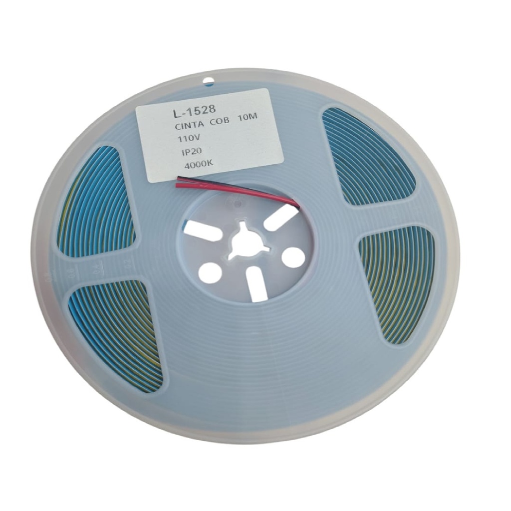 CINTA LED TIPO COB S/PUNTOS 110V 4000K IP20 10 MT 10W (NO REQUIERE PLUG) REF LUM-1528 LUMIND