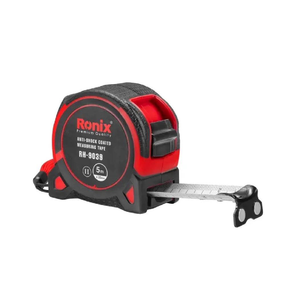 CINTA METRICA C/ BOTON DE TRANCA PUNTA IMANTADA 25 MM X 5 MTS REF. RH-9039 / 229529 MARCA RONIX