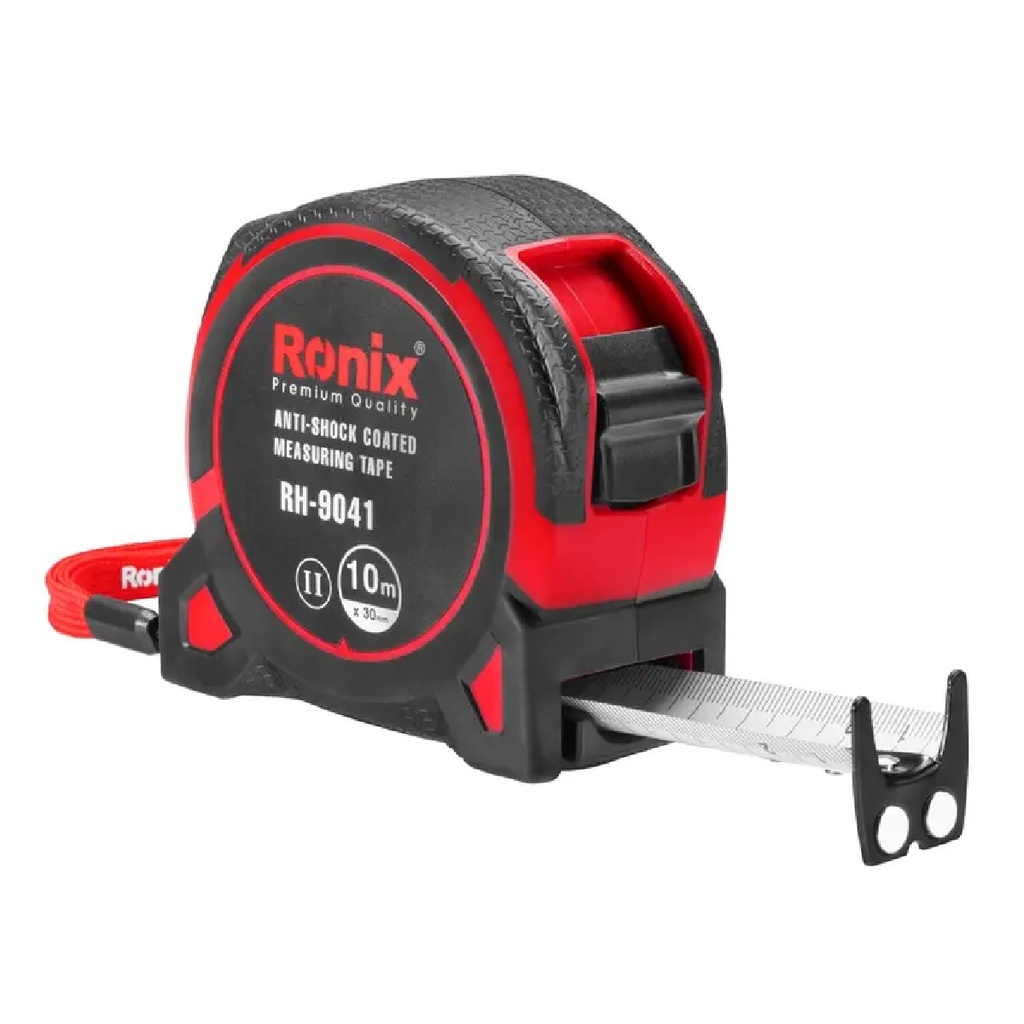 CINTA METRICA C/ BOTON DE TRANCA PUNTA IMANTADA 30 MM X 10 MTS REF. RH-9041 / 229581 MARCA RONIX