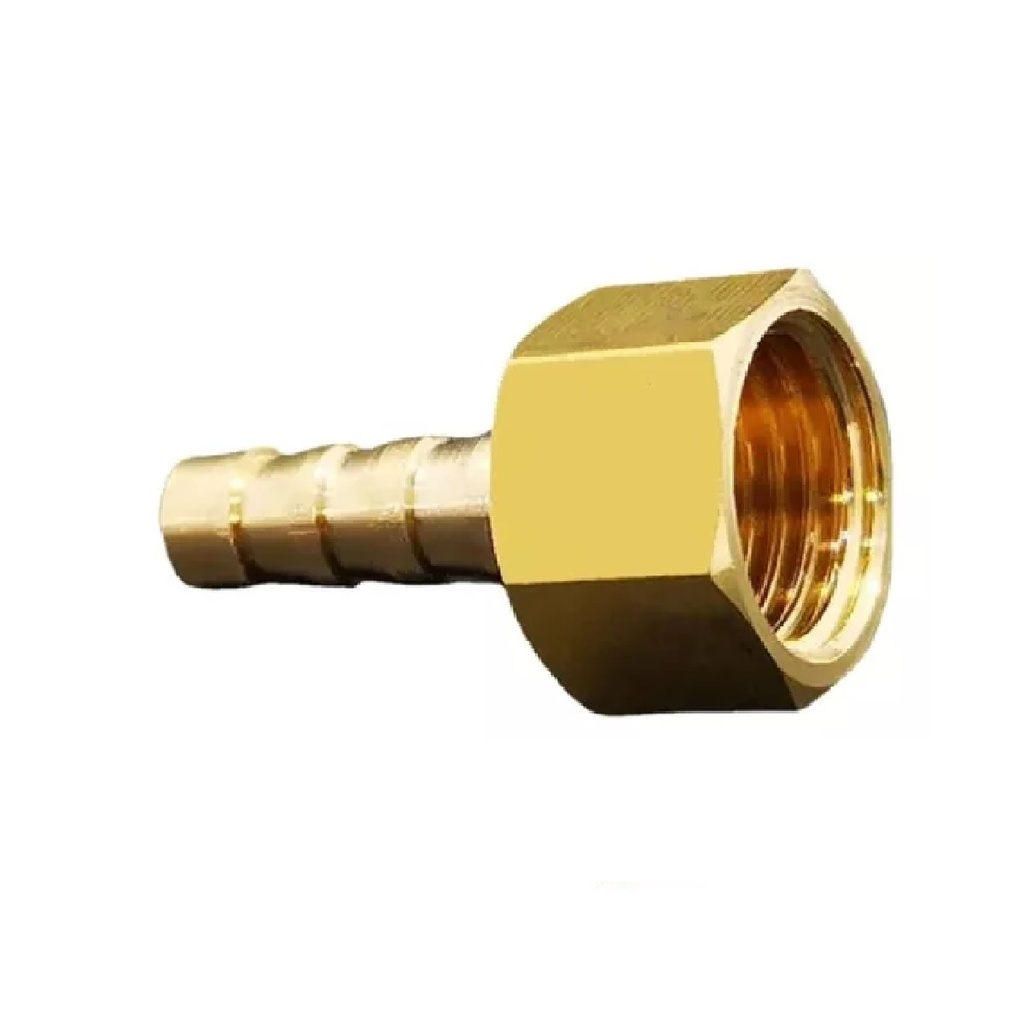 CONECTOR DE BRONCE PARA MANGUERA 3/8 - 1/2 REF. CON-10 MARCA FERMETAL