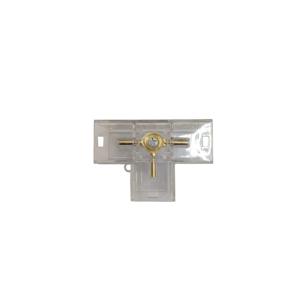 CONECTOR TRANSPARENTE TIPO "T" P/ LAMPARA LED INTERCONECTABLE T5 85 - 265 V REF. LUM14005 HEA LIGHT