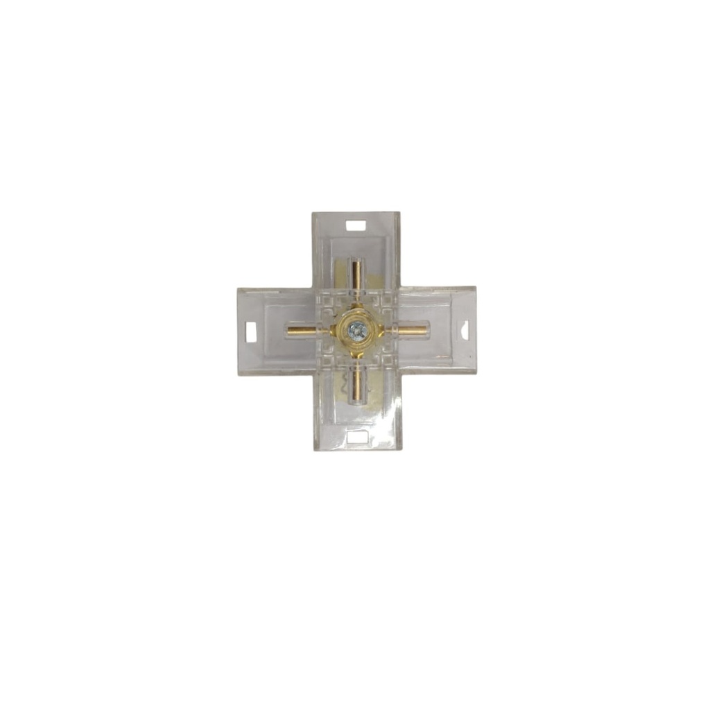 CONECTOR TRANSPARENTE TIPO CRUZ P/ LAMPARA LED INTERCONECTABLE T5 85 - 265 V REF. LUM14006 HEA LIGHT