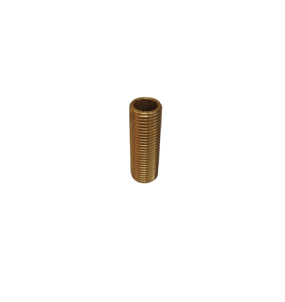 CONEXION - NIPLE DE BRONCE 1/2" X 5" CON AJUSTE REF.0860 MARCA BELT-G