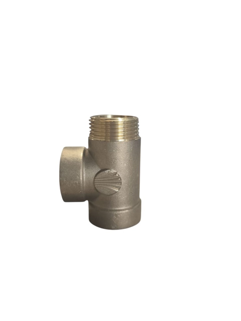 CONEXION / VALVULA DE BRONCE 3 VIAS R/3 REF. 60-RRAC3V MARCA FUNDICION PACIFICO