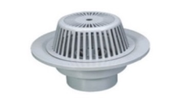 CUPULA DRENAJE DE TECHO PARA TUBO DE 3" ( 75 MM ) DIAMETRO 10.50" COLOR GRIS REF. 1111005 FITCO