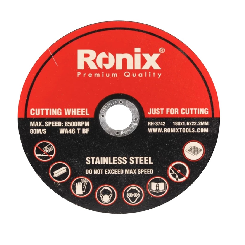 DISCO DE DESBASTE 7" X 1/4" X 7/8" REF. RH-3704 / 604652 MARCA RONIX