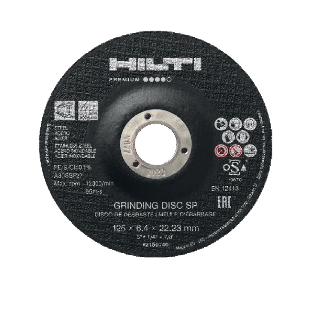 DISCO DE DESBASTE METAL 7" X 1/4" X 7/8" MOD. AC-D SP UNIDAD REF. 150744 MARCA HILTI