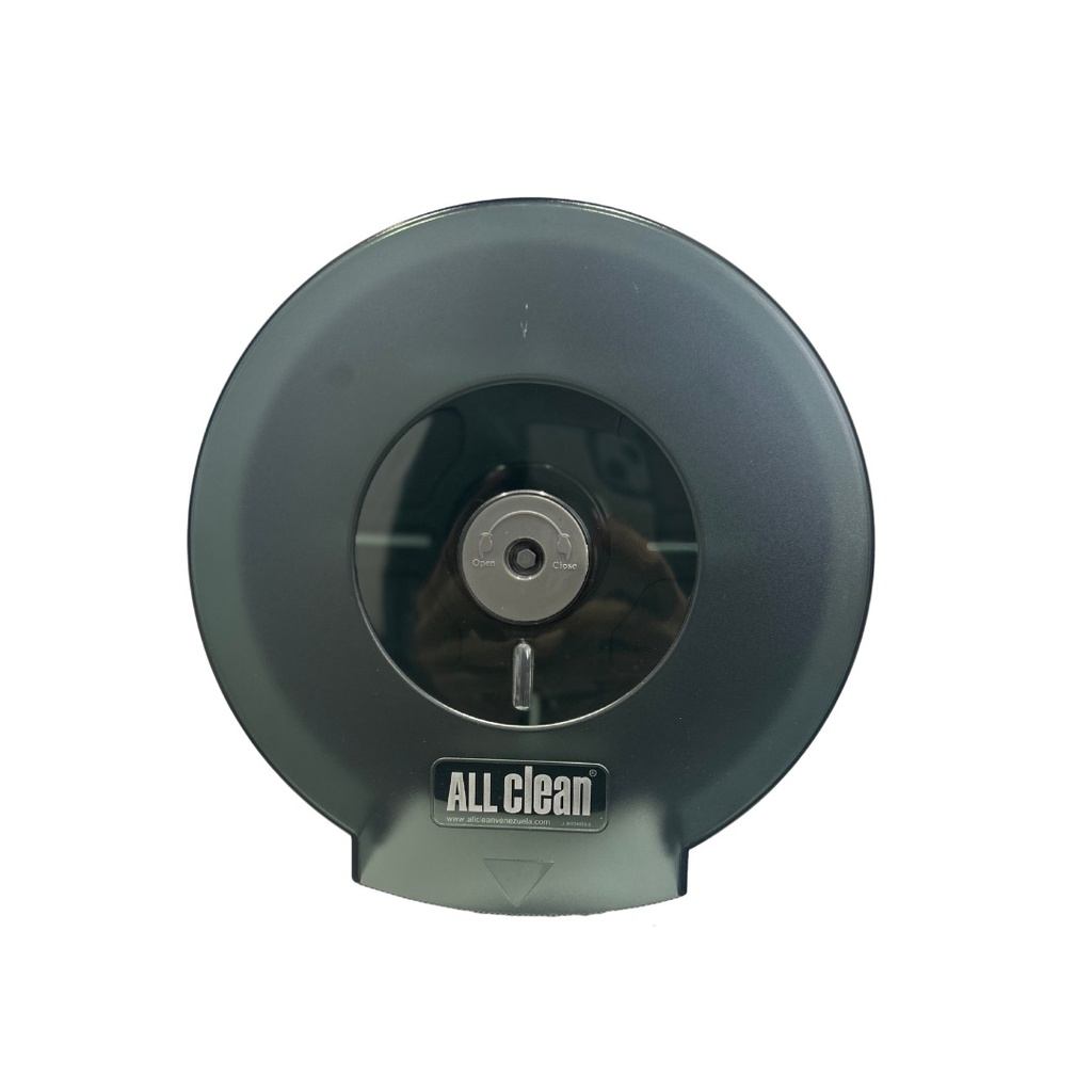 DISPENSADOR ABS DE PAPEL HIGIENICO INSTITUCIONAL 9" COLOR NEGRO REF. NJCD8008B MARCA ALL CLEAN