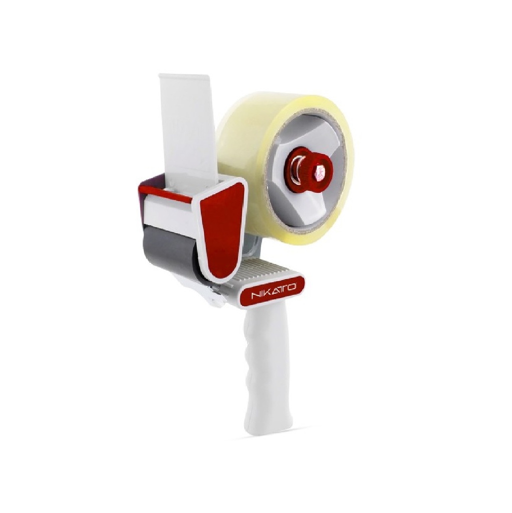 DISPENSADOR DE CINTA - TIRRO 2" PLASTICO / SOLAPA METALICA REF. NIK-HTG-380 / 174212 MARCA NIKATTO