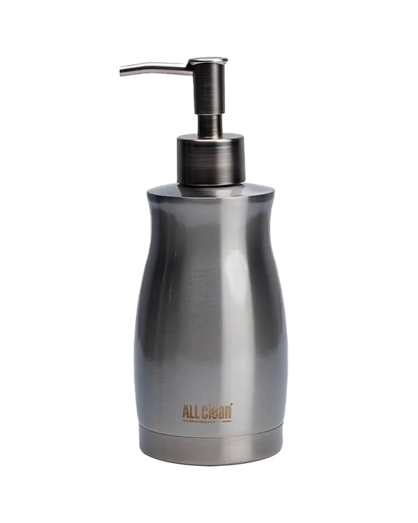 DISPENSADOR DE JABON DE TOCADOR DE ACERO INOXIDABLE 400 CC REF. NJ-WS-168 / NJWA168 MARCA ALL CLEAN