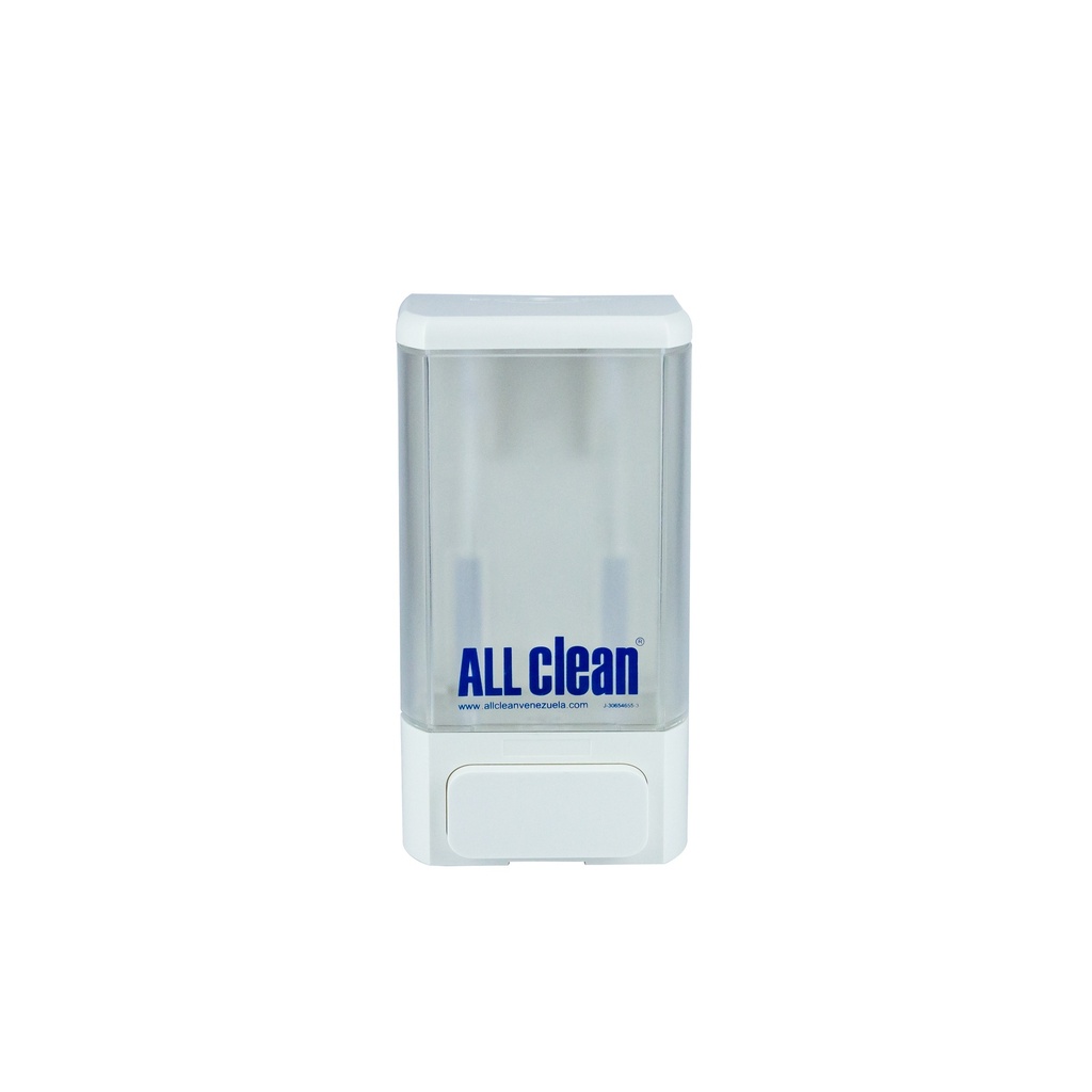 DISPENSADOR DE JABON Y GEL DE 1000 ML BLANCO 23 X 9 X 19 CM REF. NJ-CD-1022A MARCA ALL CLEAN