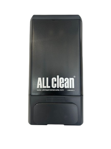 DISPENSADOR DE JABON Y GEL DE 1000 ML NEGRO 23 X 9 X 19 CM REF. NJ-CD-1022B MARCA ALL CLEAN