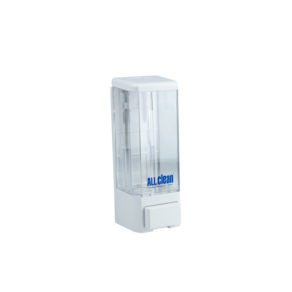 DISPENSADOR DE JABON Y GEL DE 550 ML BLANCO 10,30 X 8,60 X 23 CM REF. NJ-CD-1012A MARCA ALL CLEAN