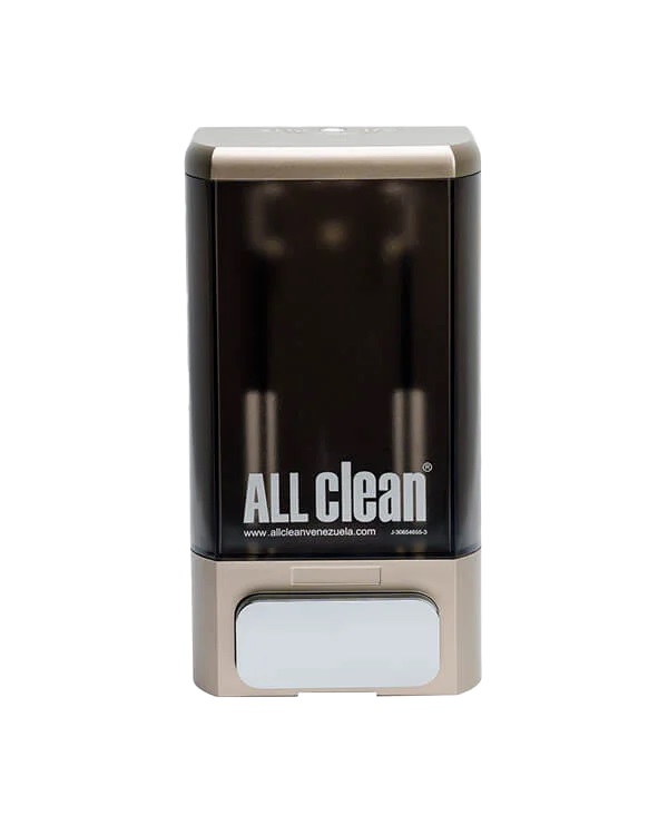 DISPENSADOR DE JABON Y GEL DE 550 ML DORADO 10,30 X 8,60 X 23 CM REF. NJCD-1012D MARCA ALL CLEAN