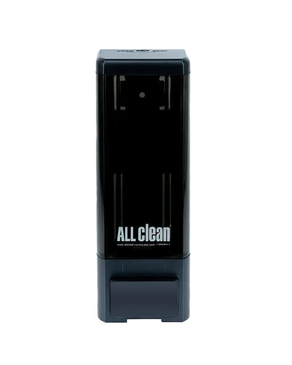 DISPENSADOR DE JABON Y GEL DE 550 ML NEGRO 10,30 X 8,60 X 23 CM REF. NJCD-1012B MARCA ALL CLEAN