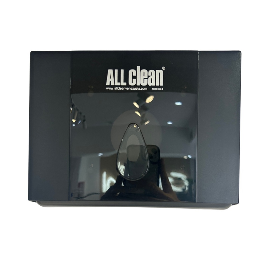 DISPENSADOR DE TOALLAS DE MANO EN Z MULTIFOLD ABS NEGRO 26 X 10 X21,10 CM REF. NJ-CD-8025B ALL CLEAN
