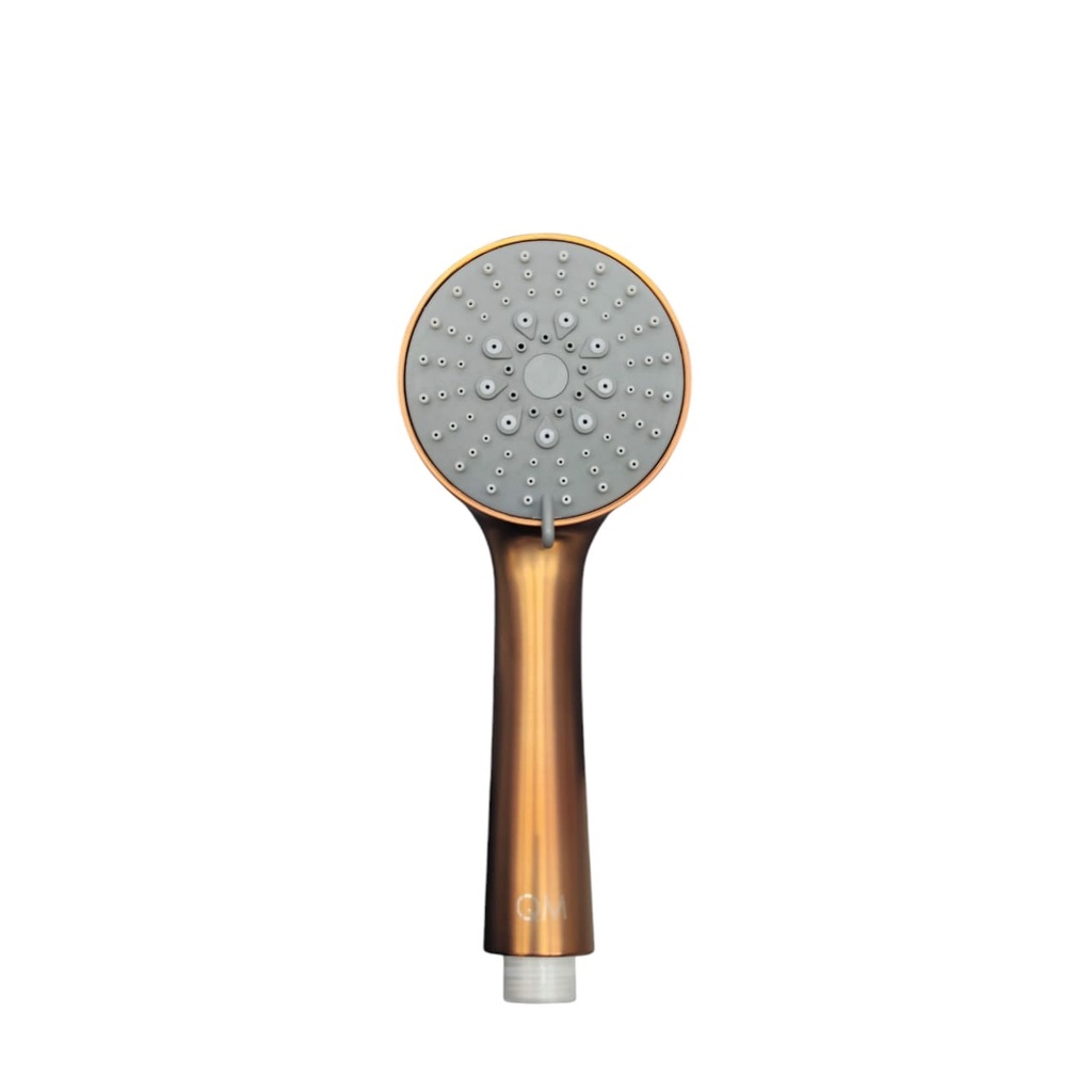 DUCHA TELEFONO DE MANO 5 FUNCION QM SERIE DELTA BRONZE REF. 14.700.6000.BR MARCA QUALITY METAL