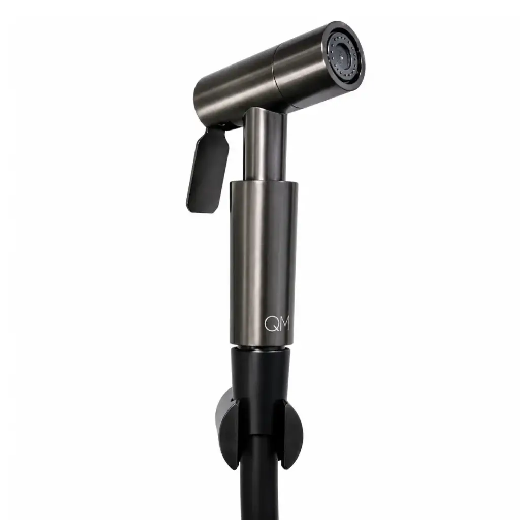 DUCHA TELEFONO DE MANO QM+ SERIE SUPREME GUN GREY REF. 14.700.6004.GR MARCA QUALITY METAL