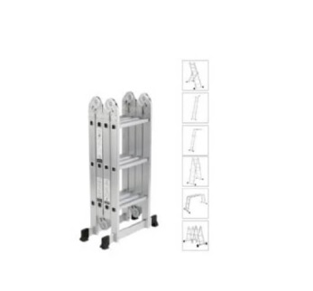 ESCALERA TIPO MULTIUSO 4 X4 ALUMINIO MAX. 150 KG MOD. WY-403 REF. 045696 MARCA FERCOVEN