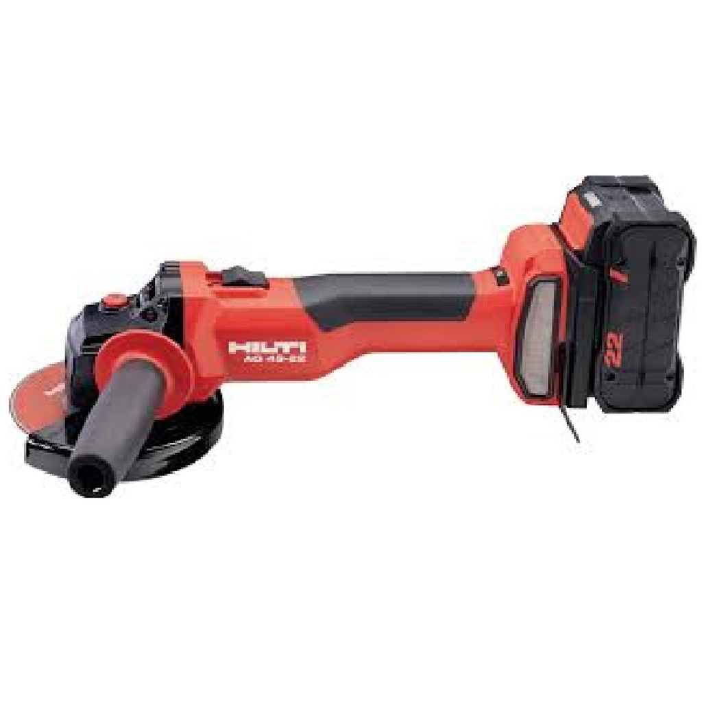 ESMERILADORA ANGULAR INALAMBRICO 4 1/2" MOD. AG-5D-22 8500 RPM CARG + BAT + BOLSO REF. 2270844 HILTI