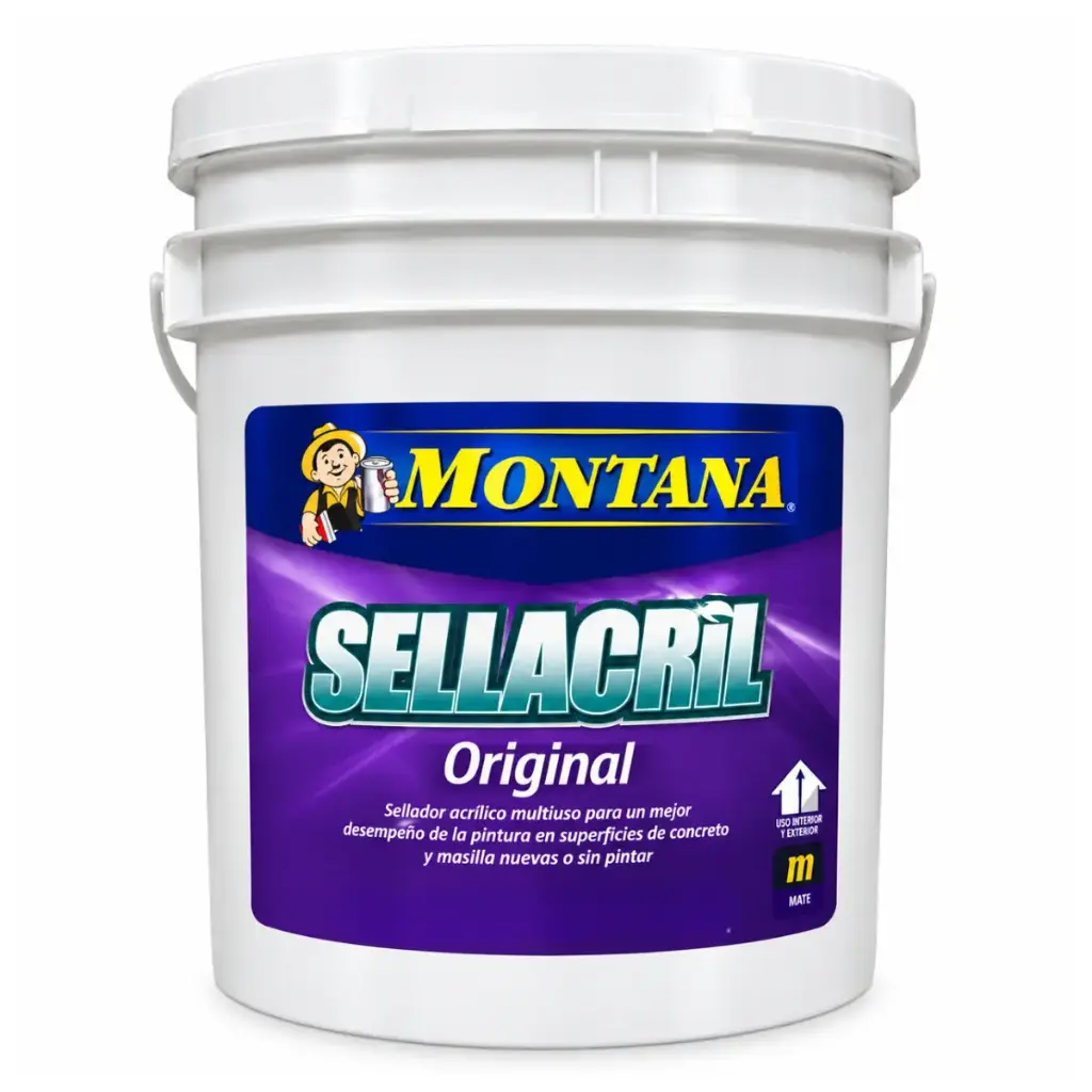 FONDO ANTIALCALINO ( PARA PAREDES HUMEDAS ) SELLACRIL PAILA 4 GL REF. FA0-20710140 MARCA MONTANA
