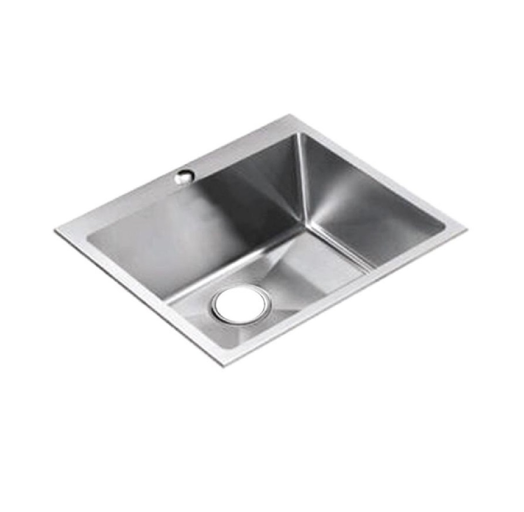 FREGADERO 1 TINA ACERO INOX . SOBRE / EMPOTRAR 43,10 X 43,10 X 25 CM REF. FRE-502 MARCA UNIQUE