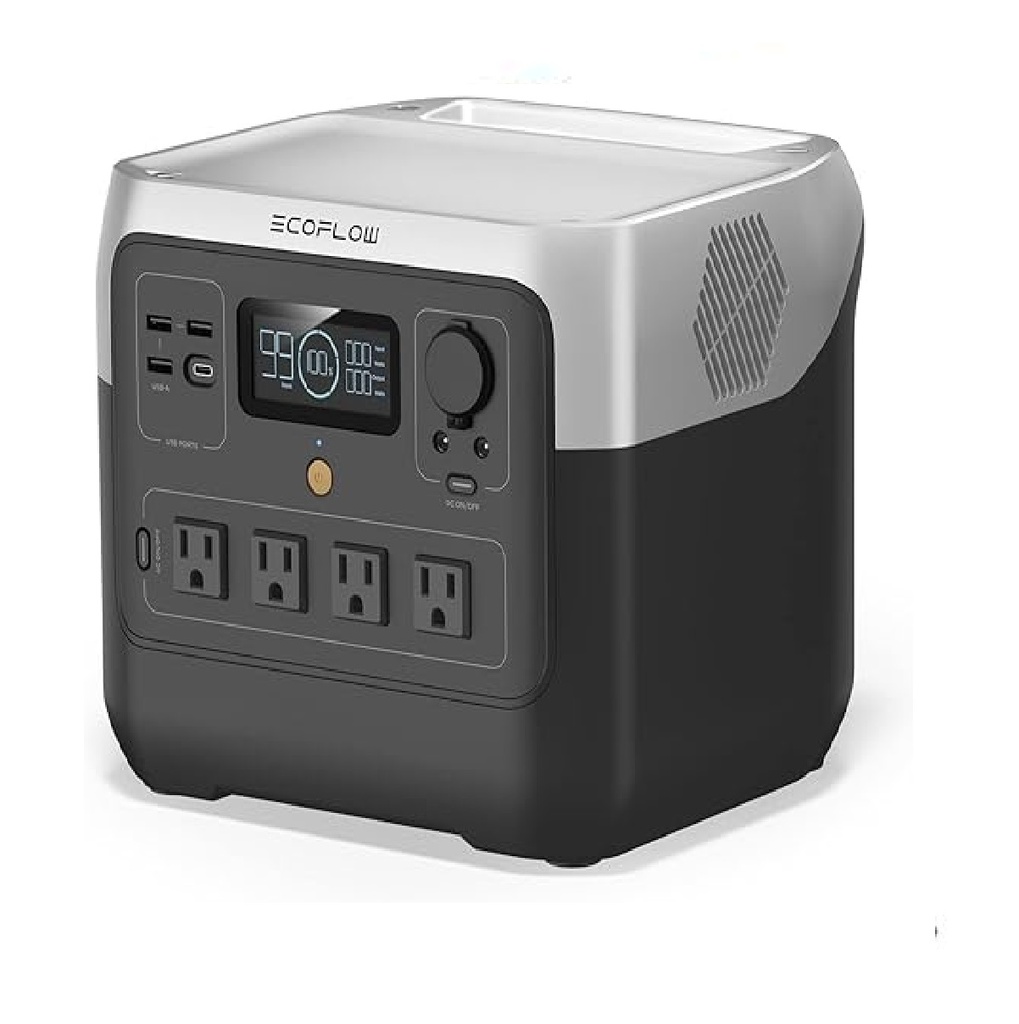 FUENTE DE ENERGIA / ESTACION DE CARGA PORTATIL 256WH 20AH BATERIA LITIO REF. RIVER2 ECOFLOW