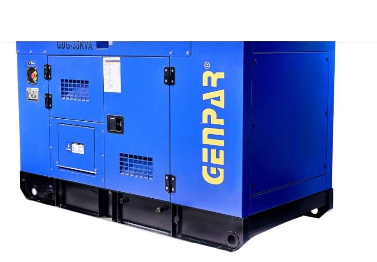 GENERADOR 33 KVA TRIFASICA 205 V INSONORIZADO ( 1,97 X 0,96 X 1,15 MTS) REF. GDC-033F MARCA GENPAR
