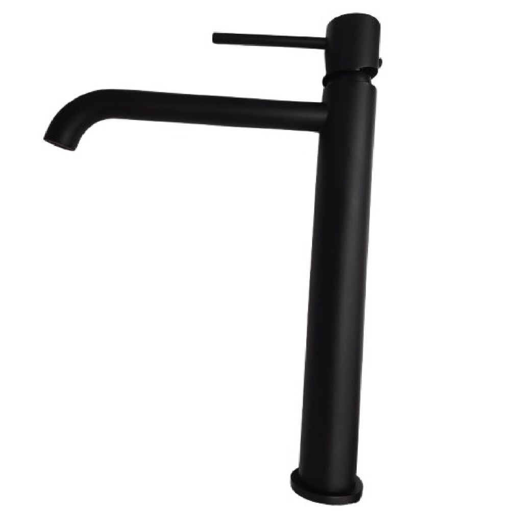 GRIFERIA MONOMANDO ALTO PARA LAVAMANO NEGRO MATE REF. GRI-860 MARCA UNIQUE