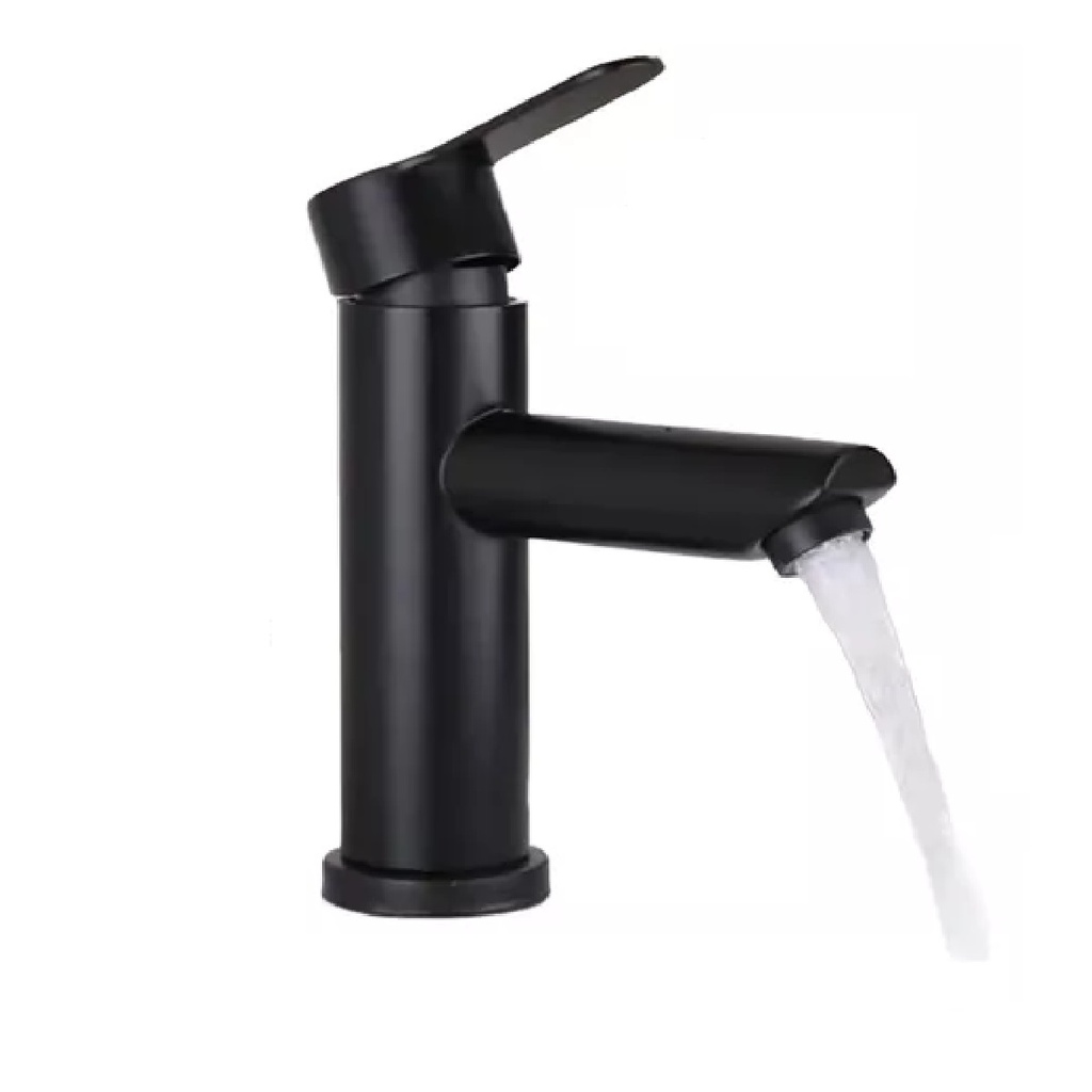 GRIFERIA MONOMANDO BAJO PARA LAVAMANO SERIE SIRUS NOIR / NEGRO MATE REF NVGRI9802 MARCA NOVA